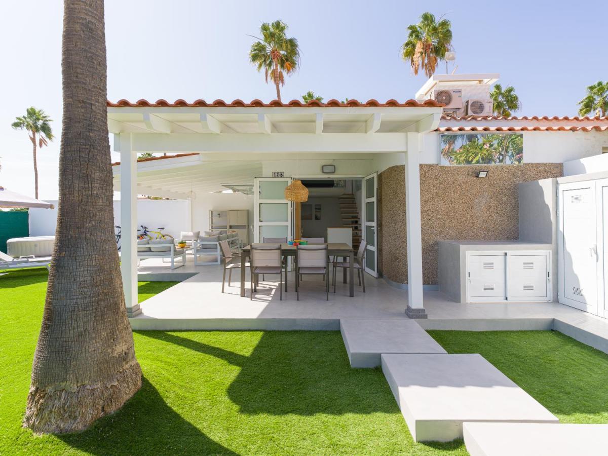 Aquarium Bungalow Private Jacuzzi, 3 Bedrooms, Ac And Bikes Maspalomas  Exterior photo