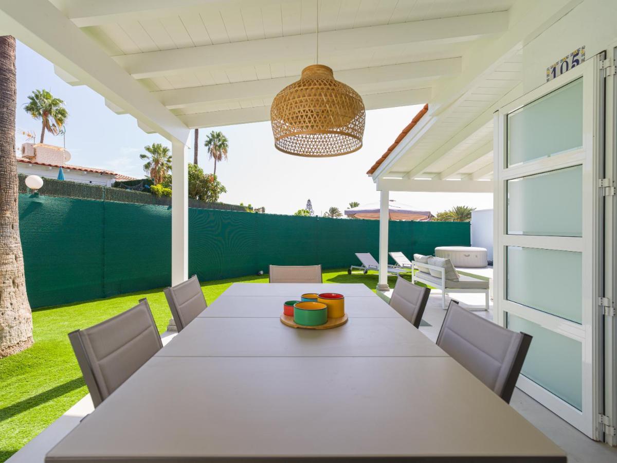 Aquarium Bungalow Private Jacuzzi, 3 Bedrooms, Ac And Bikes Maspalomas  Exterior photo